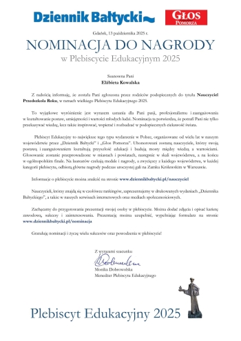 Nominacja_Elzbieta_Kowalska